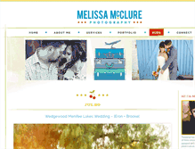 Tablet Screenshot of melissamcclure.net